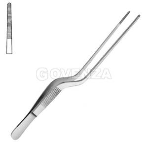 Pinzas para Oídos Lucae en Forma de Bayoneta, Punta Serrada, 14 cm, Acero Inoxidable de Alta Calidad, Herramienta Quirúrgica Manual para Otorrinolaringología, Uso Hospitalario - Product Image 3