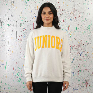 Sweat-shirt à col rond pour juniors, surdimensionné, 100% coton, tricoté, pull unisexe, vêtements décontractés d'automne, URBAN PRODUCTIONS - Product Image 1