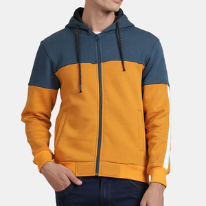 Vente en gros, service de conception personnalisable en usine, fabrication de haute qualité, sweat à capuche personnalisé pour homme avec poche zippée longue - Product Image 1