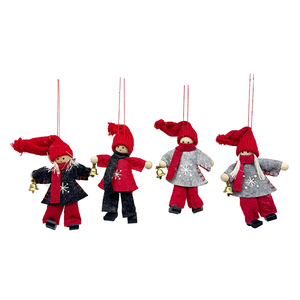 Set of 2 Handmade Cute Woolen Felt Pendant <b>Christmas</b> Tree Ornament - Product Image 3