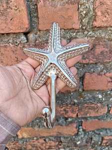 Custom Metal Nautical Starfish <b>Wall</b> <b>Hooks</b> Wholesale Animal Decorative Hangers for <b>Keys</b> Towels Clothes Sea Theme Home Decor - Product Image 4