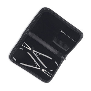 Kit de Herramientas para Extensiones de Cabello, Juego de Pinzas Profesionales para Extensiones de Cabello con Clips para Extensiones de Cabello, Color Oro Rosa, Duradero, Calidad Profesional - Product Image 2