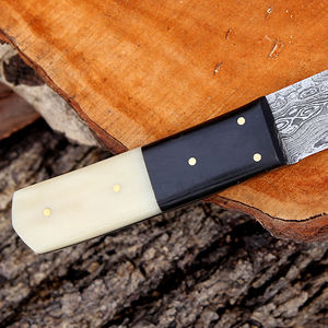 Cuchillo Bowie de Supervivencia para Caza, Venta al Por Mayor B2B OEM, Hoja de Acero Inoxidable, Mango de Resina Epoxi, Funda de Cuero, Dureza 58HRC - Product Image 3
