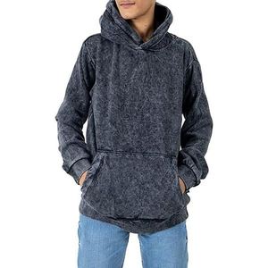 Sweat à capuche personnalisé avec logo, double fermeture éclair, effet délavé, haute qualité, 100% coton, molleton French Terry, sweat à capuche court pour homme - Product Image 5