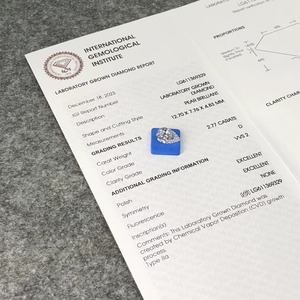 Diamant de laboratoire de qualité supérieure, taille poire, 2,77 carats, E VVS2, certifié IGI, pour bijoux - Product Image 4