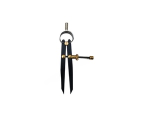 Compas de mesure pour bijoux en métal avec bouton de réglage en laiton, design à pointe conique pour une mesure de précision - Product Image 1