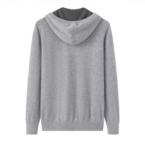Sweat-shirt à capuche pour homme avec fermeture éclair, en molleton épais et chaud pour l'hiver, avec logo personnalisé imprimé numériquement, design en polyester/coton - Product Image 3