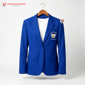 Chaqueta Blazer Estilizada con el Logo de Sigma Gamma Rho |   Blazer Elegante y Ligero para Mujer, Corte Entallado, Ecológico, de la Hermandad SGRho - Product Image 4