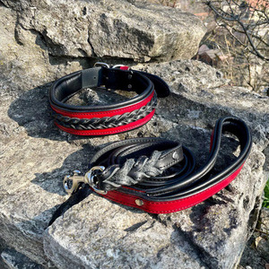 Luxury wholesale Leather <b>Braided</b> Dogs pet Collars designed for pet owners seeking premium quality <b>accessories</b> in low price - Product Image 3