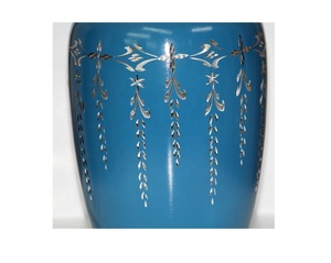 เพชรแกะสลักสีฟ้า Urn สำหรับขี้เถ้ามนุษย์ - Product Image 2