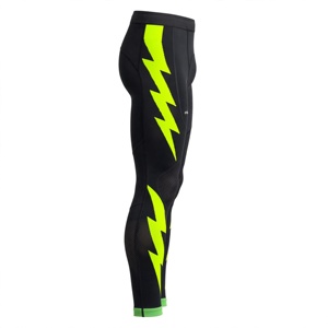 Pantalon de compression long pour homme Amkoor, noir, en spandex/nylon, séchage rapide, taille élastique, collant de sport - Product Image 4