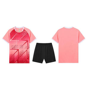 Maillot de football unisexe personnalisé, ensemble complet, nouveau design, uniforme sportif été-automne, service OEM, short en mesh respirant - Product Image 1