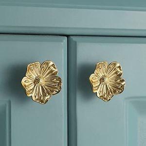 Poignées de tiroir de qualité supérieure avec un design floral en laiton, vendues en gros par des exportateurs - Product Image 6