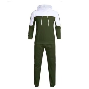 Unisex Windproof Hooded Fleece Tracksuit <b>Set</b> Full Sleeve Sweatshirt Pants Casual Winter Wear Breathable Four-Way Stretch - Product Image 3