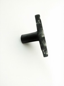 Poudre noire enduit fer contemporain carré fleur bouton armoire tiroir tirer chambre commode meubles poignée décorative - Product Image 4