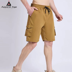 Shorts de sport pour hommes au design unique fabriqués au Pakistan, 100% coton, taille mi-haute, cordon de serrage, respirant, séchage rapide, personnalisable - Product Image 4
