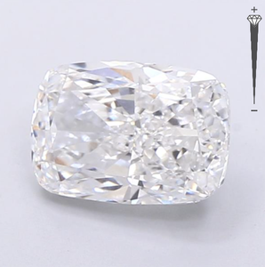 Diamante Sintético con Corte Cojín de 2.90 CT, Certificado por IGI, Color D, Claridad VVS1, Cultivado en Laboratorio, CVD, Joyería ROYAL GEMS - Product Image 2