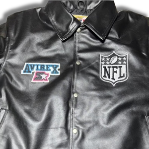 Custom Made Logo Your Own Design Outdoor Woven Casual Stand Collar Embroidery <b>Leather</b> <b>Men's</b> Winter <b>Jackets</b> - Product Image 4