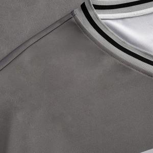 Maillot de football américain gris et blanc, col en V, avec impression de numéro métallique, uniforme d'équipe sportive, fabricant OEM en gros - Product Image 4