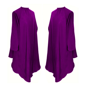 Capa de Corte de Pelo Profesional de Calidad de Salón, Cómoda y Personalizable, Morada, de Manga Larga, de Poliéster, con Cierre de Broche Seguro - Product Image 5
