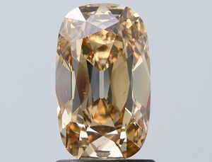 Diamant naturel de qualité supérieure, taillé en coussin long, brun jaune fantaisie, clarté SI2, 1,50 carat, certifié, diamants extraits de la terre - Product Image 1