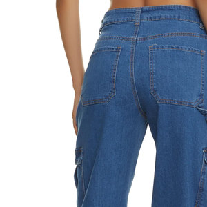 Pantalones Cargo de Moda para Mujer en Color Sólido, Pantalones Casuales Muy Cómodos, Ropa Urbana, Pantalones Cargo para Dama - Product Image 6