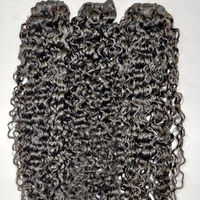 Extensions de cheveux micro-fines nouées à la main, cheveux humains vierges bruts à cuticules alignées, bouclés profonds, lots de mèches en cheveux naturels, fournisseur en gros