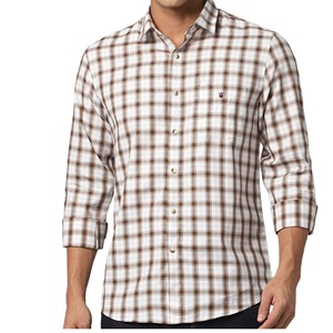 Camisa Casual de Manga Larga para Hombre, 100% Algodón, con Tecnología de Teñido en Prenda, Secado Rápido, Diseño a Cuadros con Estampado Digital - Product Image 3