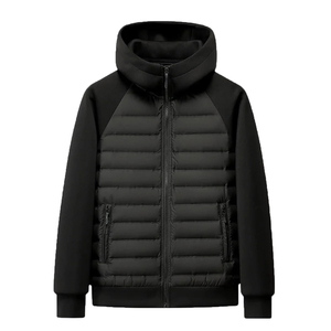 Veste d'équitation d'hiver personnalisée de haute qualité pour hommes, veste matelassée à fermeture éclair intégrale, chaude et tendance, pour l'équitation - Product Image 2