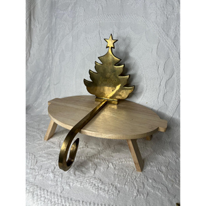 Handcrafted Metal Christmas Tree Shaped <b>Stocking</b> <b>Holder</b> Eco-Friendly Customized Design Elegant Holiday Decor for Home And Event - Product Image 6