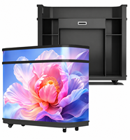 Écran LED pour stand d'accueil 600CD, support mobile sur pied, événements, expositions, écran LED GOB avec garantie de 2 ans