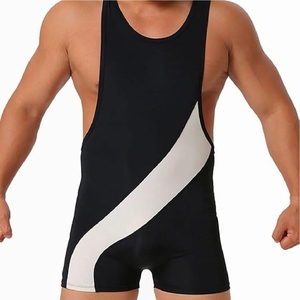 Men’s Wrestling <b>Singlets</b> Custom Team Wrestling Uniform Stretch Sportswear for Professional Training and Matches - Product Image 1