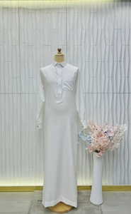 Perfect Arabic Kandora Traditional with Premium Breathable Fabric Long Sleeve Islamic Wear for Prayer Ramadan and <b>Eid</b> Occasions - Product Image 3