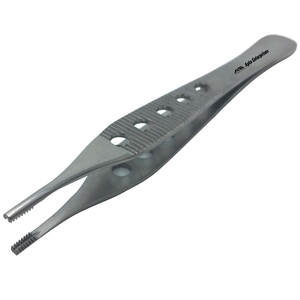 Pince à tissus Adson Brown en acier inoxydable, plate, fenêtrée, de 4-3/4 pouces de long, 9x9 dents, droite, qualité supérieure - Product Image 6