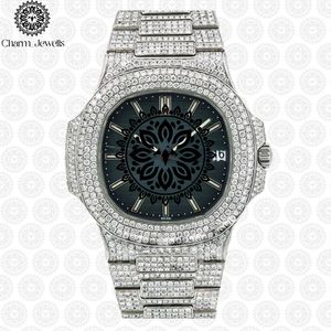 Reloj Redondo de Acero Inoxidable de Lujo Charm_Jewells, 38 mm, Analógico, de Cuarzo, con Bisel de Diamantes, para Mujer - Product Image 1