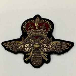 Couronne de reine abeille 3D personnalisée en bullion / Bullion antique, accessoires vestimentaires, patch/badge - Product Image 1