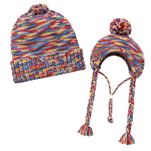 Human Pom Pom <b>Hat</b> Pastel Icing Soft Knit Winter Beanie with Pom Pom Cozy Stretch Fit Stylish Cold Weather Headwear - Product Image 6