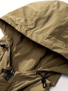 Veste coupe-vent en polyester écologique au design personnalisé, camouflage, streetwear, moto, randonnée, séchage rapide, veste en polyester pour homme, automne - Product Image 3