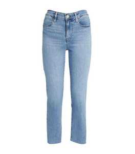 Jean en denim délavé coupe skinny pour femme grande taille, longueur cheville, taille mi-haute, style décontracté, 100 % coton, idéal pour le printemps - Product Image 4