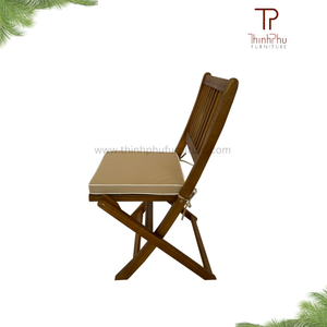 Bistro Lisa Furniture European Style Vietnam <b>Outdoor</b> Wooden Furniture <b>Foldable</b> Bistro Set Sustainable <b>Outdoor</b> Decor - Product Image 3