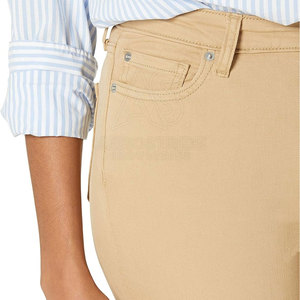 Durable Stitching Comfortable Fabric Stylish Everyday Outfit Regular Fit Mid Waist Straight Casual Pant Stretch Fabric <b>Soft</b> Wear - Product Image 5