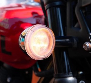 Intermitentes LED Negros Originales de Diseño Único para Motocicleta Hunter 350 Meteor 350, Luces Delanteras y Traseras de Señalización de Giro Kxa00096 OEM - Product Image 5