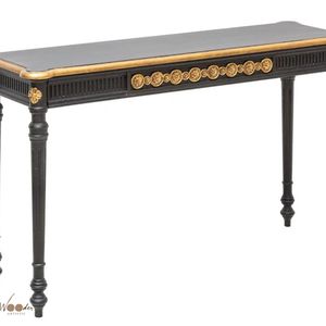 Black Gold Solid Wood Traditional Handmade <b>Console</b> <b>Table</b> Decorative Living Room Side <b>Table</b> Long Narrow Dining Room Accent <b>Table</b> - Product Image 3