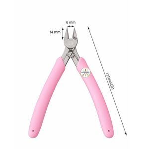 Cortadores diagonales de 5 pulgadas con resorte |   Alicates para Alambre y Filamentos de Acero Inoxidable con Mango de Silicona - Product Image 1