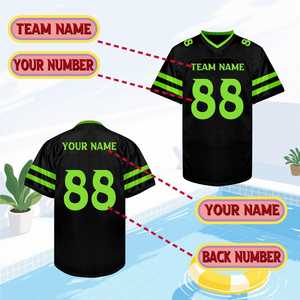 เสื้อฟุตบอลอเมริกันคุณภาพสูง ผลิตจากผ้าโพลีเอสเตอร์ 100% ระบายอากาศได้ดี สำหรับผู้ชายไซส์ใหญ่ รับผลิตตามแบบ - Product Image 2