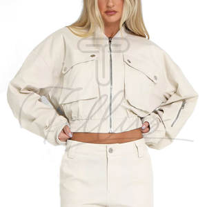 Chaquetas Cortas Modernas para Mujer al por Mayor, Chaquetas de Moda con Logotipo Personalizado, Chaquetas Cortas de Moda para Mujer - Product Image 5