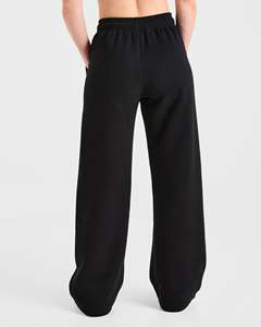 Pantalones Deportivos Negros Extra Grandes de Primera Calidad, Tela Suave al Tacto, Pantalones Deportivos de Pierna Recta para Mujer, Proveedor y Fabricante - Product Image 2