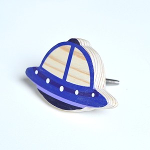 Handmade Modern Pine Wood Cabinet Spaceship Purple Drawer <b>Knobs</b> <b>Dresser</b> Door Handles Cupboard Pulls Nursery <b>Knobs</b> - Product Image 1