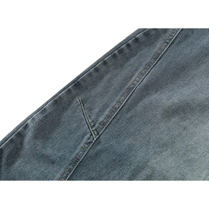 Jeans Retro de Pierna Ancha y Corte Curvo para Hombre, Estilo Y2K, Hip Hop, Baggy, Denim, Streetwear, Casual - Product Image 5