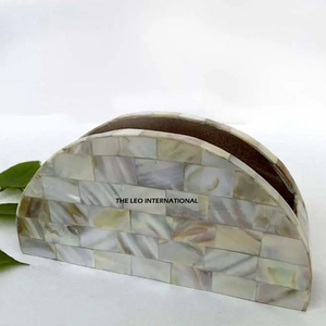 Porte-serviettes décoratif en nacre, accessoire de cuisine et de salle à manger haut de gamme, vaisselle pour la maison et l'hôtel - Product Image 1
